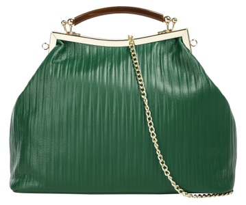 CLUTY, Cluty Henkeltasche, Cluty Henkeltasche, echt Leder, Made in Italy
