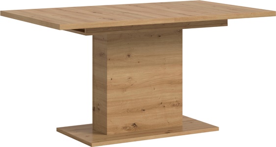 INOSIGN Esstisch »Motus, ausziehbar 150 -190 cm, inklusive 40 cm Einlegeplatte«, (Set, 1 St.), Säulengestell mit Bodenplatte, Tisch, Küchentisch, Esszimmer, Küche