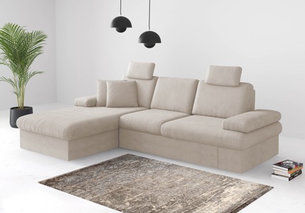sit&more Ecksofa »Moreno«, mit Armteilverstellung,wahlweise mit Bettfunktion