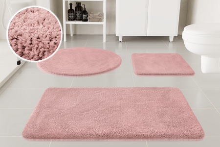 GOODproduct Badematte »Neele« Höhe 20 mm rutschhemmend beschichtet schnell trocknend Badteppich, getuftet, modern, Uni, antirutsch, flauschig, Hochflor