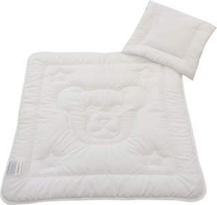 DREAMS, Dreams Steppbett + Kopfkissen »Teddybär«, (Spar-Set), Praktisches Set für Babys und Kleinkinder, Dreams Steppbett + Kopfkissen »Teddybär«, (Spar-Set), Praktisches Set für Babys und Kleinkinder