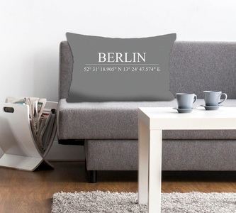 queence Dekokissen »Berlin«, (1 St.), mit Schriftzug