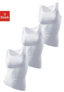 H.I.S, H.I.S Tanktop, H.I.S Tanktop, (3er-Pack), aus reiner Baumwolle ohne Seitennähte
