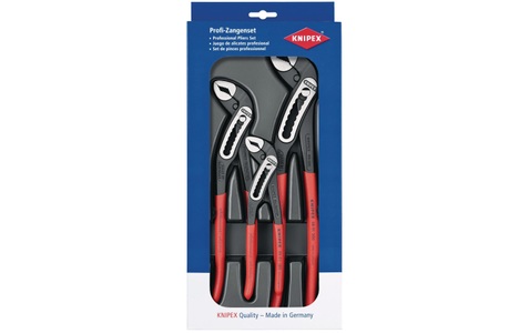 Knipex, Werkstatt Wasserpumpenzangen-Set 3teilig Knipex 00 20 09 V03, Alligator-Paket 00 20 09 V03, Zangen-Set