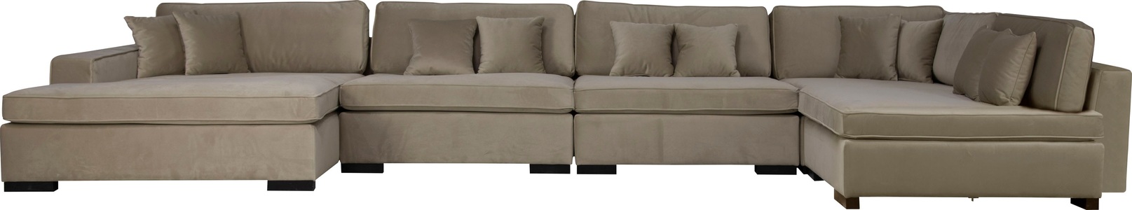 Guido Maria Kretschmer Home&Living, Guido Maria Kretschmer Home&Living Wohnlandschaft »Skara XXL«, Lounge-Sofa XXL mit Federkern-Polsterung, in vielen Bezugsvarianten, auch recycelt, Home affaire Wohnlandschaft »Skara XXL U-Form« Lounge-Sofa XXL mit Federkern-Polsterung, in vielen Bezugsvarianten