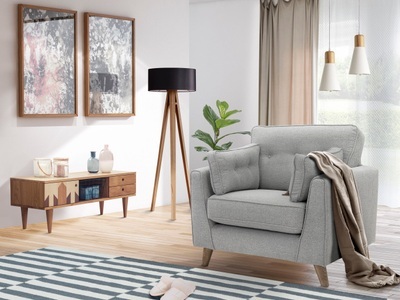 HOME AFFAIRE, Home affaire Sessel »Copenhagen«, feiner Keder, Kopfheftung im Rücken und Armlehnkissen, Home affaire Sessel »Copenhagen«, feiner Keder, Kopfheftung im Rücken und Armlehnkissen