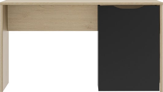 VEDIA, Schreibtisch «Alba», ausiehbare Fläche, L 136 x B 60 x H 74 cm, Dekor eiche/schwarz, Schreibtisch «Alba», ausiehbare Fläche, L 136 x B 60 x H 74 cm, Dekor eiche/schwarz