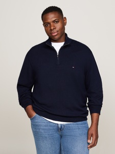 Tommy Hilfiger Big & Tall Troyer »BT-PIMA ORG CTN CASHMERE ZMOCK-B«, Grosse Grössen
