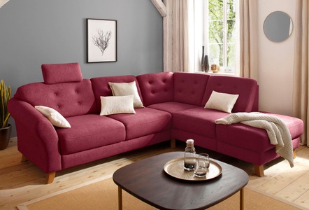 HOME AFFAIRE, Home affaire Ecksofa »Trondheim«, mit Federkern, Home affaire Ecksofa »Trondheim L-Form«, mit Federkern