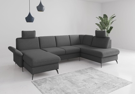 Home affaire Wohnlandschaft »Rochelle«, wahlweise mit Bettfunktion, Bettkasten und Armteilverstellung