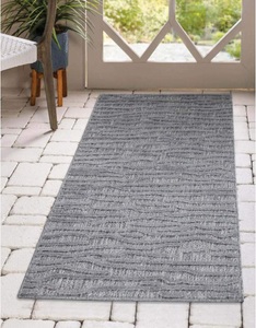Carpet City, Carpet City Teppich »Santorini«, rechteckig, 5 mm Höhe, 3D-Effekt, für Wohnzimmer, Flur, Küche, Wintergarten, Balkon, Wetterfest & UV-beständig, Carpet City Teppich »In-& Outdoorteppich Santorini 450, 3D-Effekt, Gestreift«, rechteckig, 5 mm Höhe, Wetterfest & UV-beständig für Terrasse, Balkon, Küche, Flur