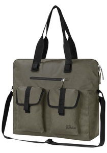 Jack Wolfskin, Jack Wolfskin Umhängetasche Traveltopia Shopper 26 one size braun dusty olive, Jack Wolfskin Traveltopia Shopper 26 One Size dusty olive dusty olive