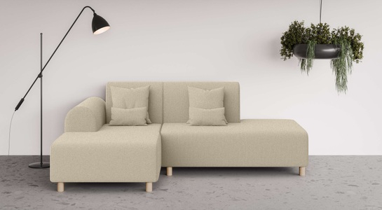INOSIGN Ecksofa »Suyala«, L-Form mit Hocker