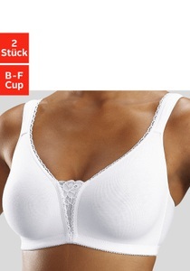 PETITE FLEUR, petite fleur Bügelloser BH, mit Spitzen-Details, petite fleur Soft-BH, ohne Bügel mit Spitzen-Details