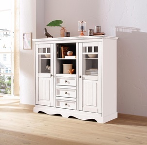 HOME AFFAIRE, Home affaire Highboard »Melissa«, Breite 132 cm, 