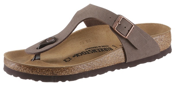 Birkenstock, Zehentrenner-Pantolette Gizeh Birkenstock braun Größe: 39, Birkenstock Gizeh Core Sandale