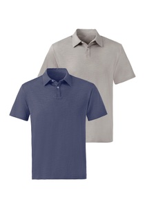 John Devin Poloshirt, (Packung, 2 tlg., 2er-Pack), aus besonderer slub-yarn Qualität