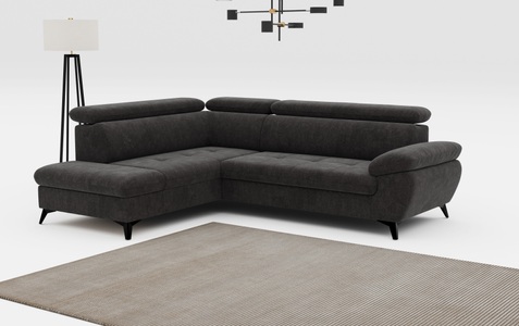 COTTA Ecksofa »Hudson L-Form«, mit Kopfteilverstellung, wahlweise mit Bettfunktion & Bettkasten