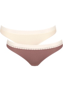sloggi Slip »GO Ribbed R Brazil C2P«, (Packung, 2 St.), Rippstruktur