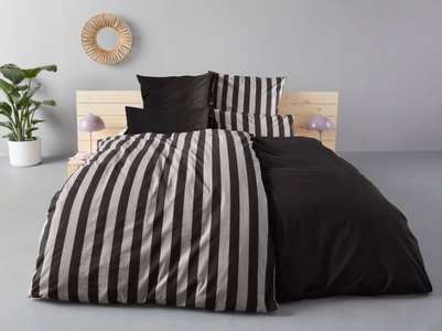 ANDAS, andas Wendebettwäsche »Greta Bettwäsche, für Sommer oder Winter, OEKO-TEX® zertifiziert«, (2 tlg.), andas Wendebettwäsche »Greta«, Bettwäsche mit Streifen in verschiedenen Qualitäten, ab 135x200 cm