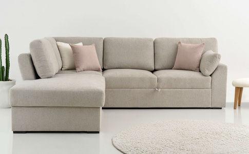 Home affaire Ecksofa »Citry Schlafsofa«, Breite 242 cm, Chenille, Bettfunktion, Bettkasten, L-Form