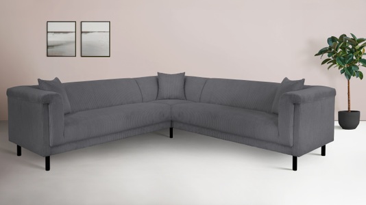 INOSIGN Ecksofa »AGNIA L-Form B/T/H: 244/244/71 cm«, incl. Zierkissen, gleichschenklig, auch in Cord