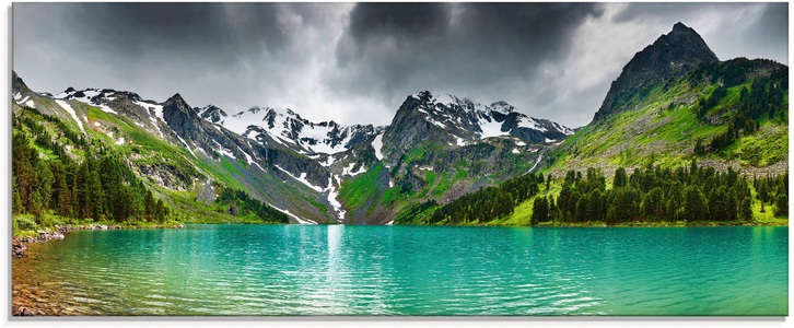 Artland Glasbild »Bergsee«