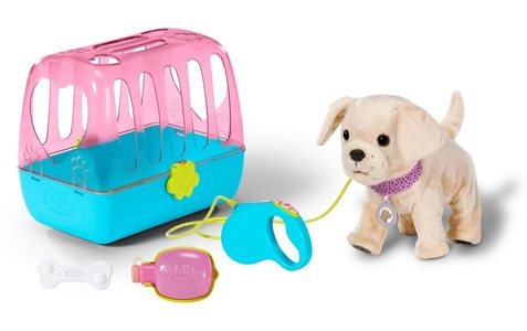 Zapf Creation, BABY born® Mein Hund Lucky mit Box, Spielfigur, Baby Born Puppenzubehör Mein Hund Lucky