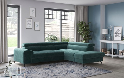 COTTA Ecksofa »Aura L-Form«, mit Schlaffunktion, Bettkasten und Kopfteilverstellung