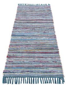 carpetfine, carpetfine Läufer »Kelim Chindi«, rechteckig, 6 mm Höhe, Flachgewebe Wendeteppich mit Fransen, Wohnzimmer, carpetfine Teppich »Kelim Chindi, Wendeteppich«, rechteckig, 6 mm Höhe, handgewebt, Fleckerlteppich mit Fransen, auch vielen in Läufergrössen