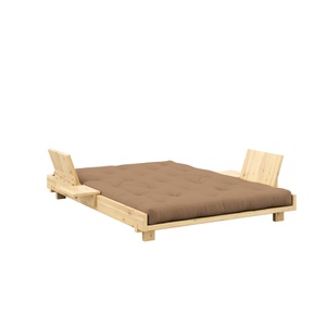 Karup Design Bett »Social Sofa Bed, mit verstellbarem Zubehör, inkl Matratze & Lattenrost«, Bett wahlweise mit 2 oder 4 Rückenlehnen und 2 Ablagen. Mit Matratze