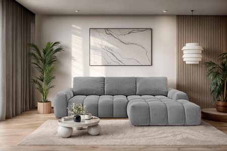 INOSIGN, INOSIGN Ecksofa »AZITA klein optionale Schlafsofa mit Bettkasten, B/T/H: 270/166,5/84cm«, L-Form mit Wellenunterfederung, Bubble-Optik, GOODproduct Ecksofa »AZITA L-Form, 270 cm - OTTO. Verlässliche Qualität.« wahlweise als Schlafsofa m. Bettkasten, Bubble-Optik