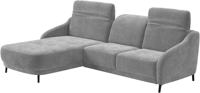 sit&more Ecksofa »Blues L-Form« wahlweise mit Klapptisch und USB