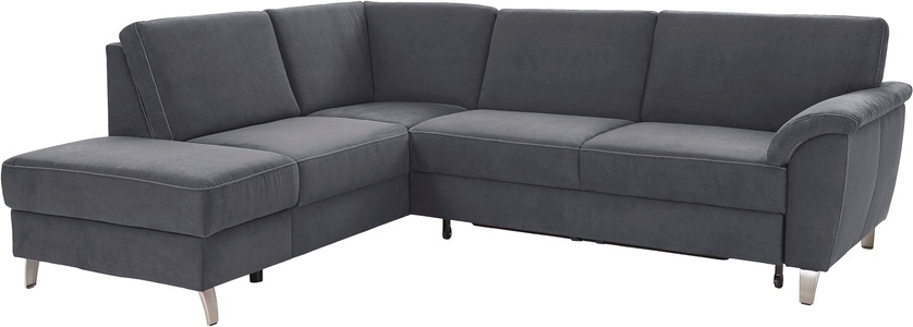 SIT&MORE, sit&more Ecksofa, sit&more Ecksofa »Texel L-Form«, mit Federkern, wahlweise mit Bettfunktion und Bettkasten