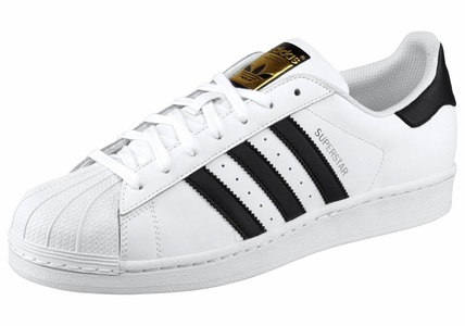 adidas Originals, adidas Originals Sneaker »Superstar Foundation«, Adidas Originals Superstar Sneaker | Weiss + Schwarz + Goldfarbe | Herren | EU42