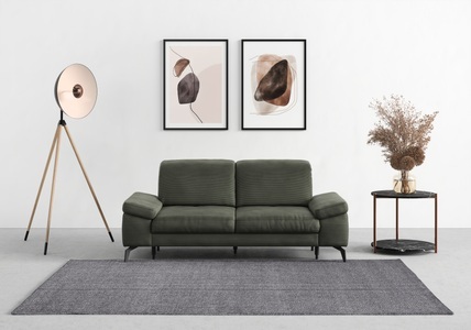 SIT&MORE, sit&more 2,5-Sitzer »Cabana«, Breite 211 cm, mit oder ohne Sitztiefen-, und Kopfteilfunktion, sit&more 2,5-Sitzer »Cabana« Breite 211 cm, mit oder ohne Sitztiefen-, und Kopfteilfunktion