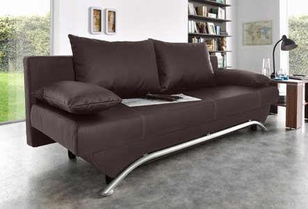 INOSIGN, INOSIGN Schlafsofa, inklusive Bettfunktion und Bettkasten, inklusive loser Zier- und Rückenkissen, frei im Raum stellbar, Jockenhöfer Gruppe Schlafsofa »Nancy«, inklusive Bettfunktion und Bettkasten, inklusive lose Rückenkissen