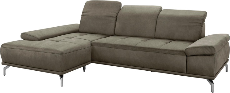 Places of Style Ecksofa »Caluna«, mit Sitztiefen- und Kopfteilverstellung