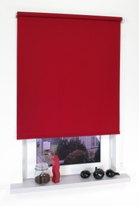 LIEDECO, Seitenzugrollo, Liedeco, »Kettenzugrollo, Uni«, Lichtschutz, Fixmass, Liedeco Seitenzugrollo »Uni«, Lichtschutz, mit Bohren, freihängend, Montage ohne Bohren zum Klemmen mit separatem Klemmträger möglich