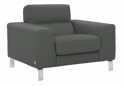 CALIA ITALIA, CALIA ITALIA Sessel »Simon«, in zwei Lederqualitäten, CALIA ITALIA Sessel »Simon Loungesessel, Designsessel, sehr bequem«, in zwei Lederqualitäten