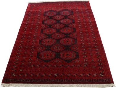 MorgenLand, morgenland Wollteppich »Sarough Teppich handgeknüpft rot«, rechteckig, 7 mm Höhe, 