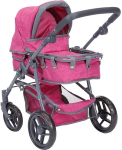 Knorrtoys, Knorrtoys Puppenwagen Juna Pink, 