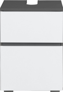 HOME AFFAIRE, Home affaire Waschbeckenunterschrank »Wisla«, platzsparend, Siphonausschnitt, Tür mit Push-to-open-Funktion, Breite 40 cm, Höhe 55 cm, Home affaire Waschbeckenunterschrank »Wisla«, Siphonausschnitt, Breite 40 cm, Höhe 55 cm