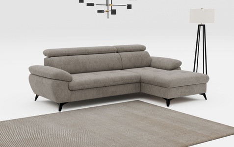 COTTA Ecksofa »Hudson L-Form«, mit Kopfteilverstellung, wahlweise mit Bettfunktion & Bettkasten