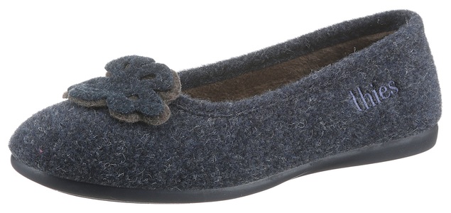 THIES, Femininer Ballerina „Picos´´ THIES blau Größe: 38, 