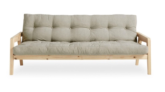 Karup Design, Karup Design Schlafsofa »Grab« inkl. Futonmatratze, Karup Design Schlafsofa, Mit Holzstruktur, inkl. Futonmatratze, Liegefläche 130x190 cm