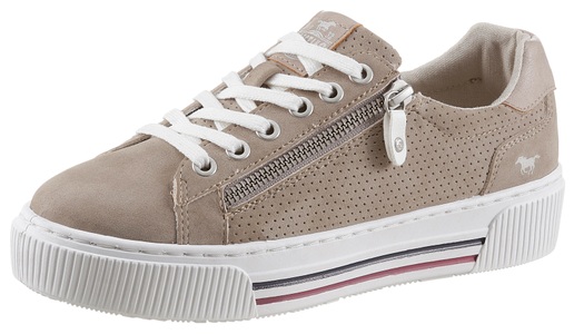 MUSTANG SHOES, Mustang Shoes Plateausneaker, mit Reissverschluss und Schnürung, 
