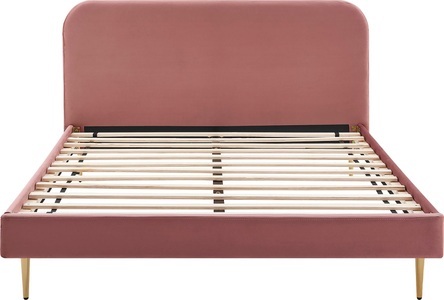 Salesfever, SalesFever Polsterbett, Beine Chrom goldfarben, SalesFever Polsterbett, Beine Chrom goldfarben