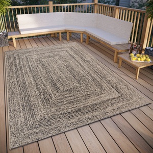 ELLE DECORATION, ELLE DECORATION Teppich »Jules«, rechteckig, In und Outdoor, Flachgewebe, wetterfest, pflegeleicht, robust, ELLE DECORATION Teppich »Jules«, rechteckig, 3 mm Höhe, In und Outdoor, Flachgewebe, wetterfest, pflegeleicht, robust
