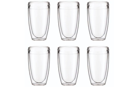 BODUM, Bodum Kaffeebecher Pavina Outdoor, Bodum Thermotasse »Pavina Outdoor 4«, (6 tlg.)